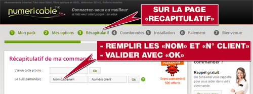 Tutoriel parrain numéricable